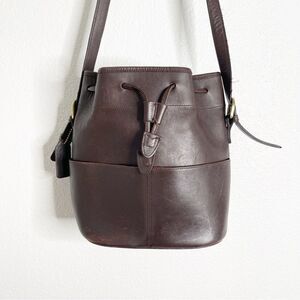 Coach Vintage Brown Bucket‎ Bag Crossbody Purse Leather 101-58